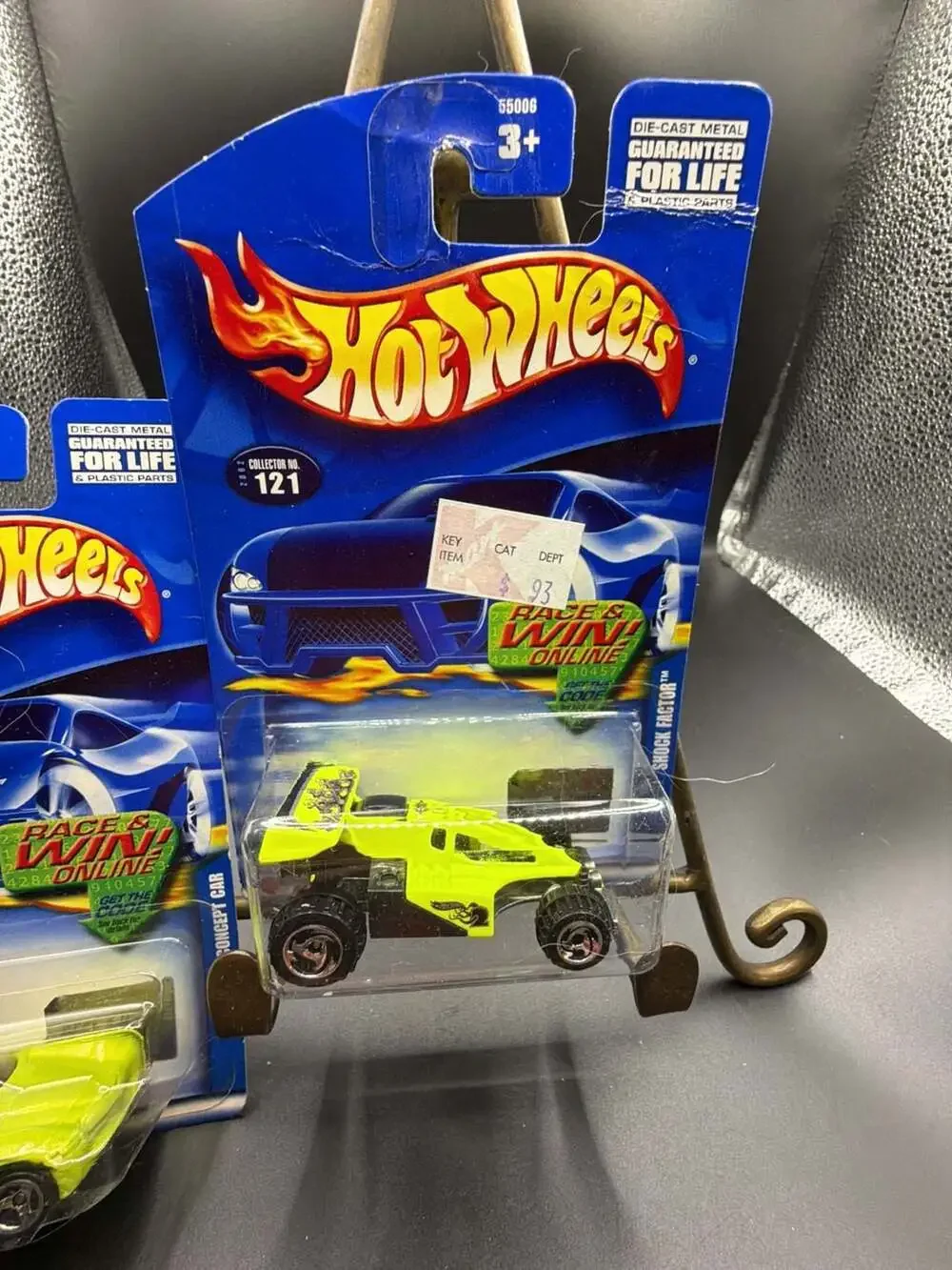 2002 Hot Wheels Collector #120 Dodge Concept Car and #121 Shock Factor Die-Cast
